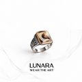Agate Statement Silver Ring